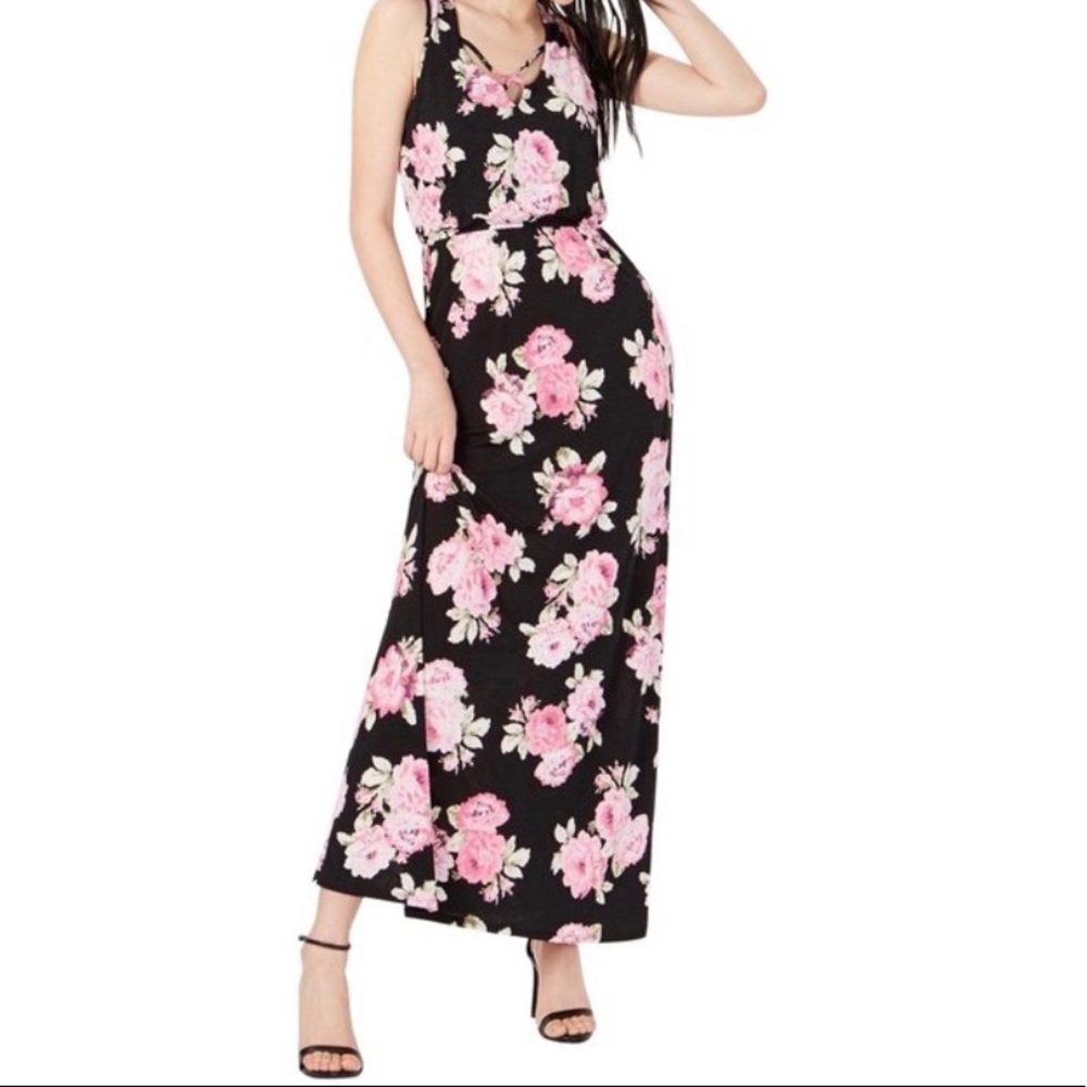 🌸💗Trixxi Black/Pink Maxi Dress💗🌸